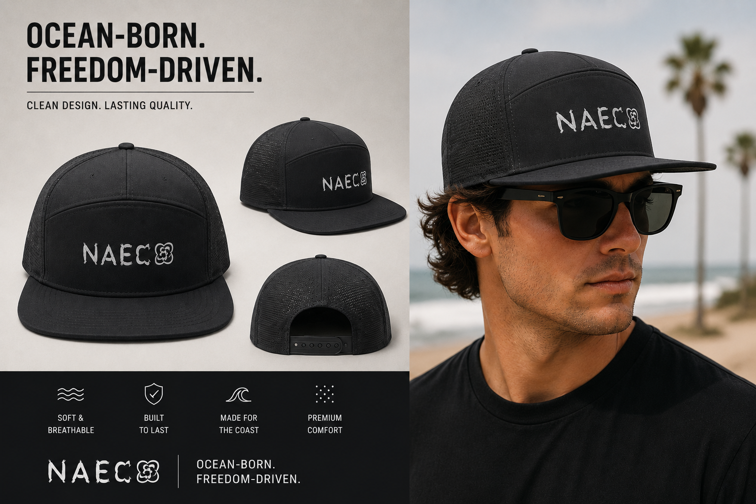 NAECO Trip Trucker - Black